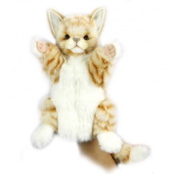 Hansa Realistic Ginger Cat Puppet